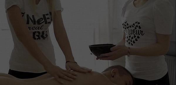  18videoz - Sensual massage and three-way Izi Ashley, Jessi Gold